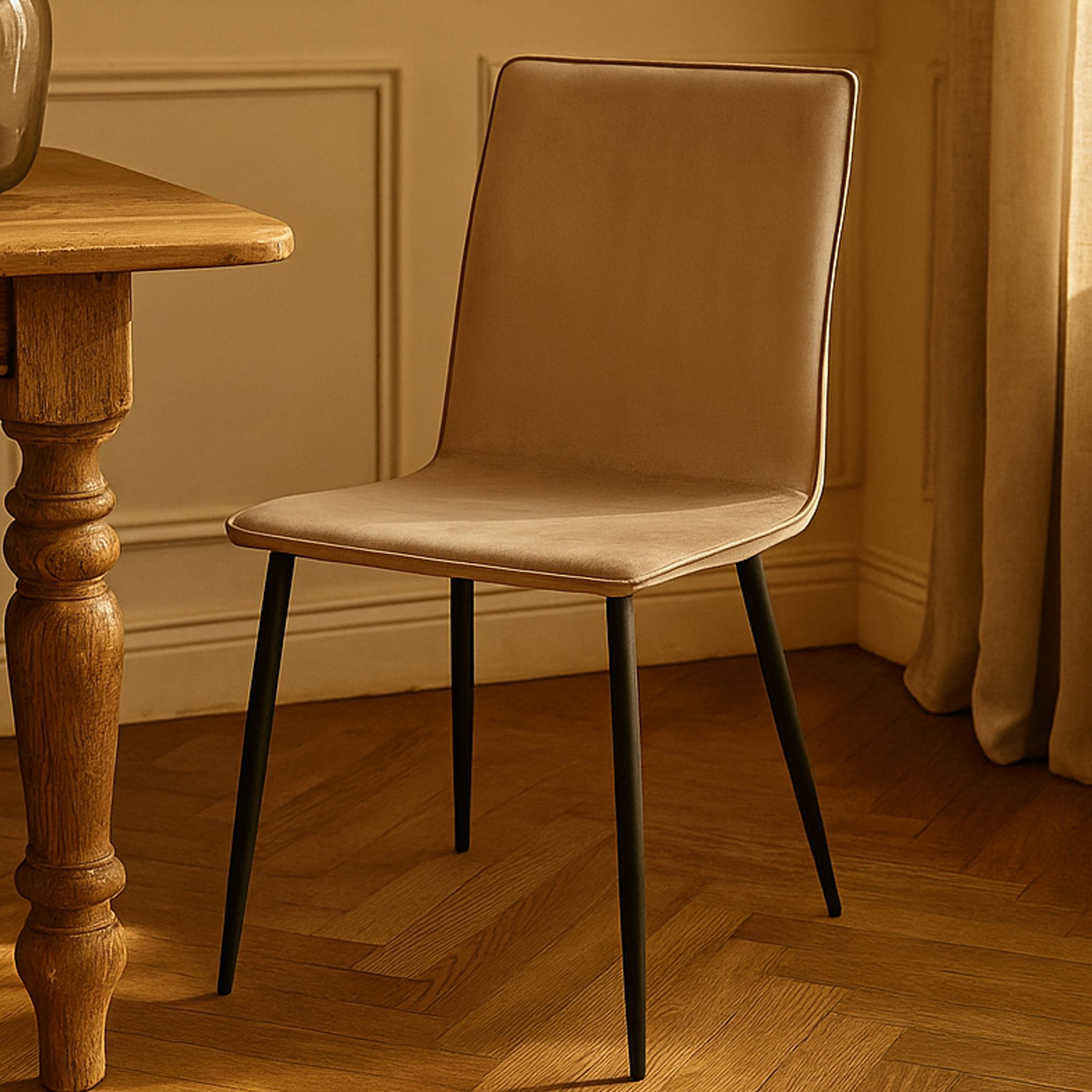 GREENSTEAD Dining Chair Taupe - Set of 2