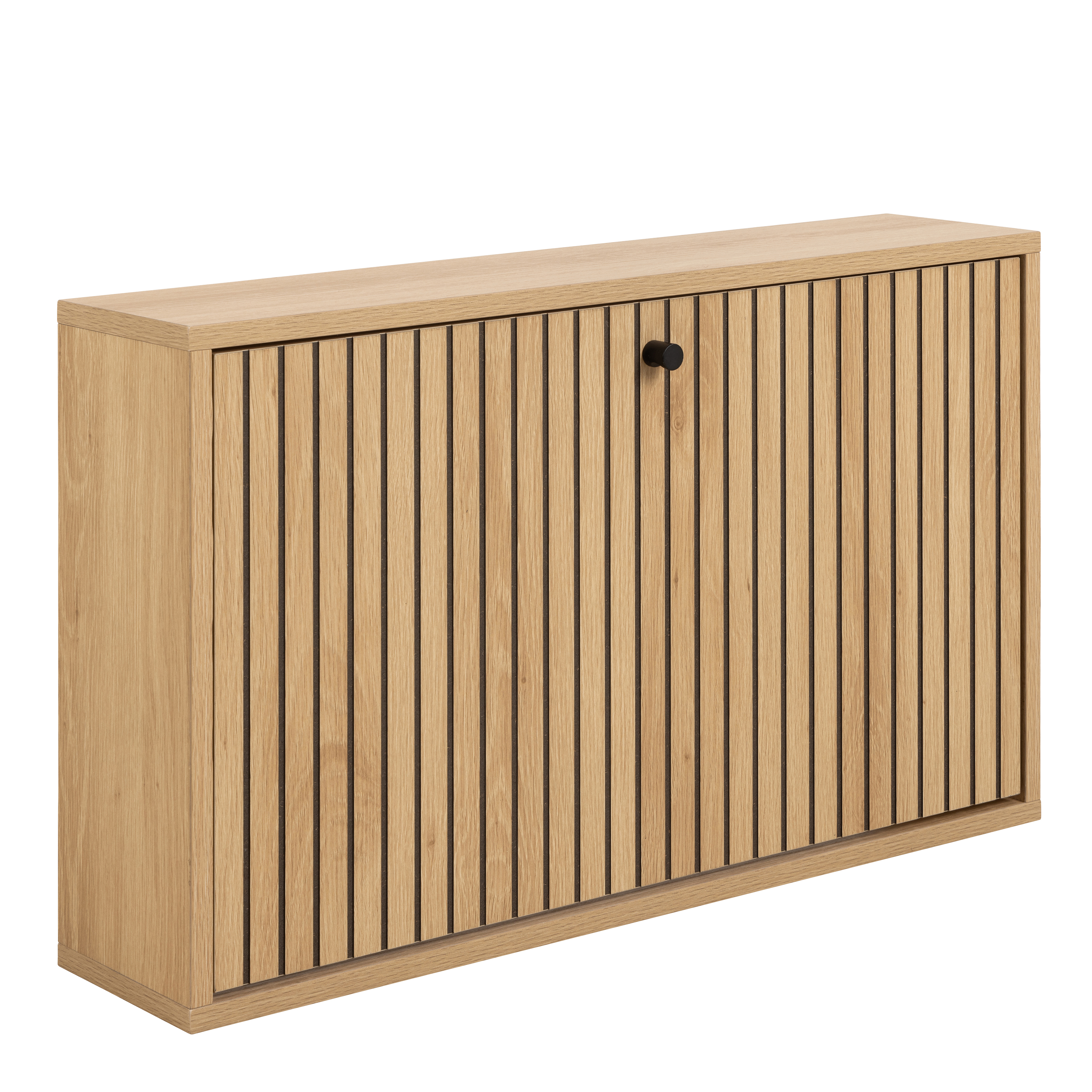 ARISTA Shoe Cabinet 1 Flip Down Door In Oak
