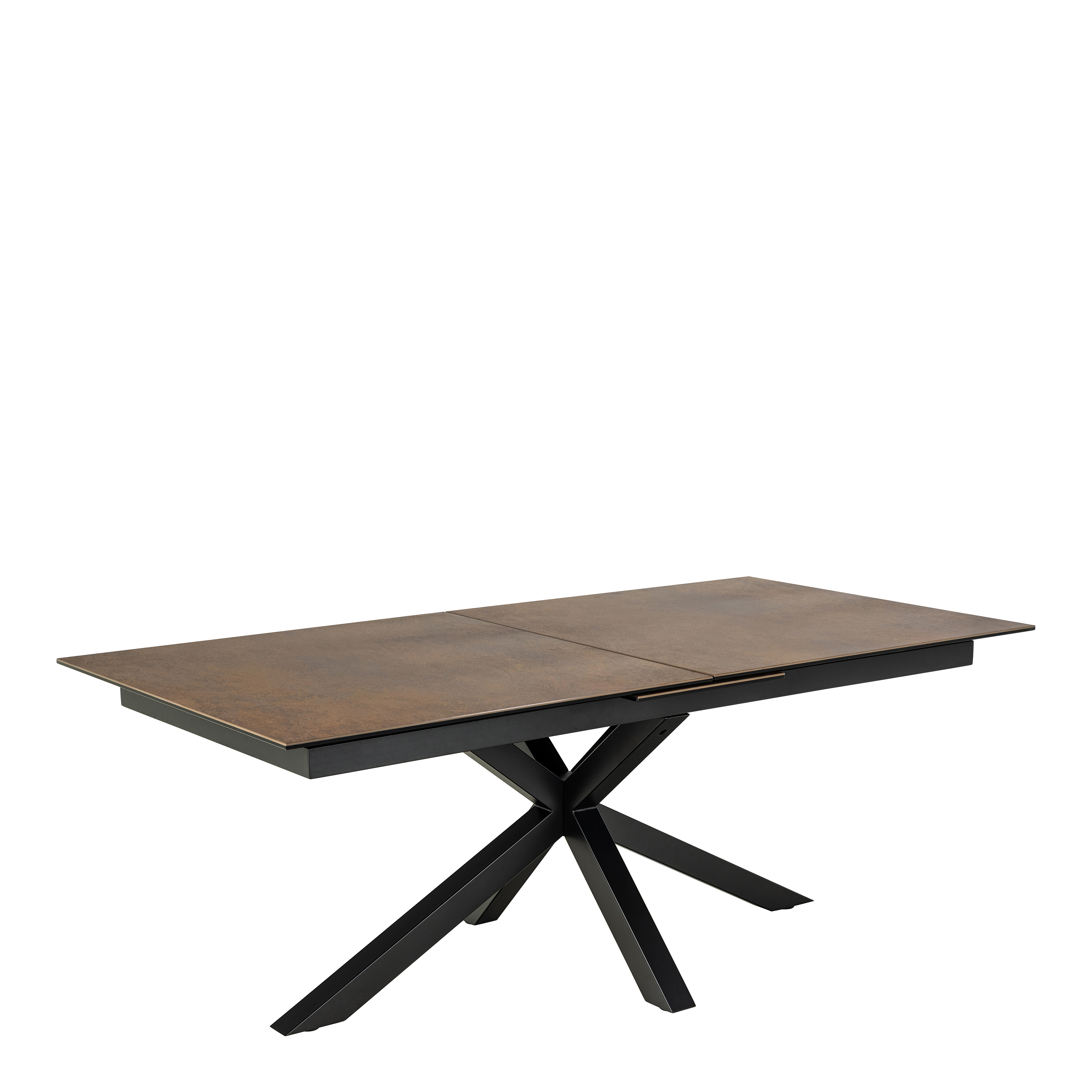 Dining Table - HEAVEN Extendable Dining Table Ceramic Rusty Brown 240cm