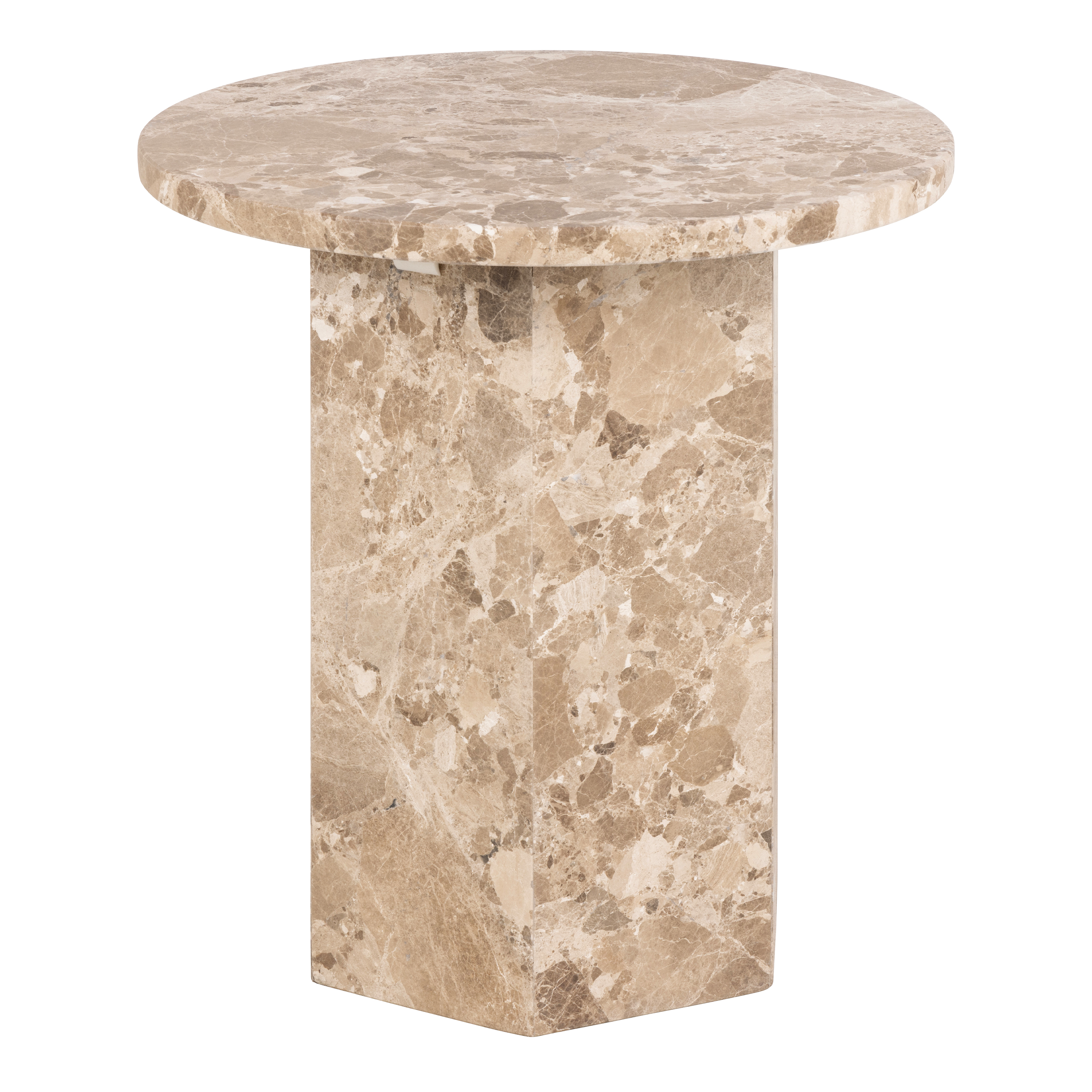Side Table - NAXOS End Table Brown 50cm
