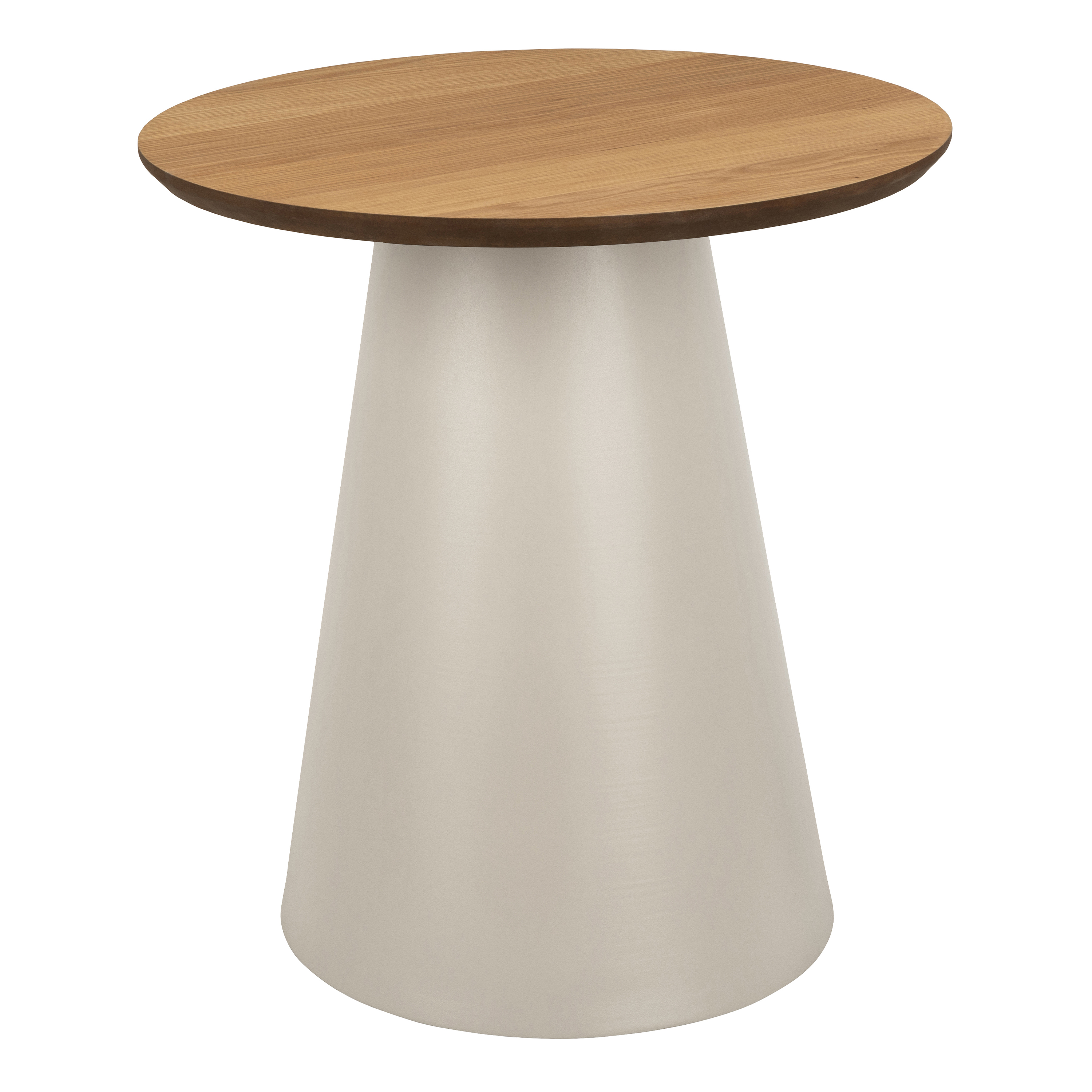 SOIL Round Coffee Table in Oak/Grey 45x48cm