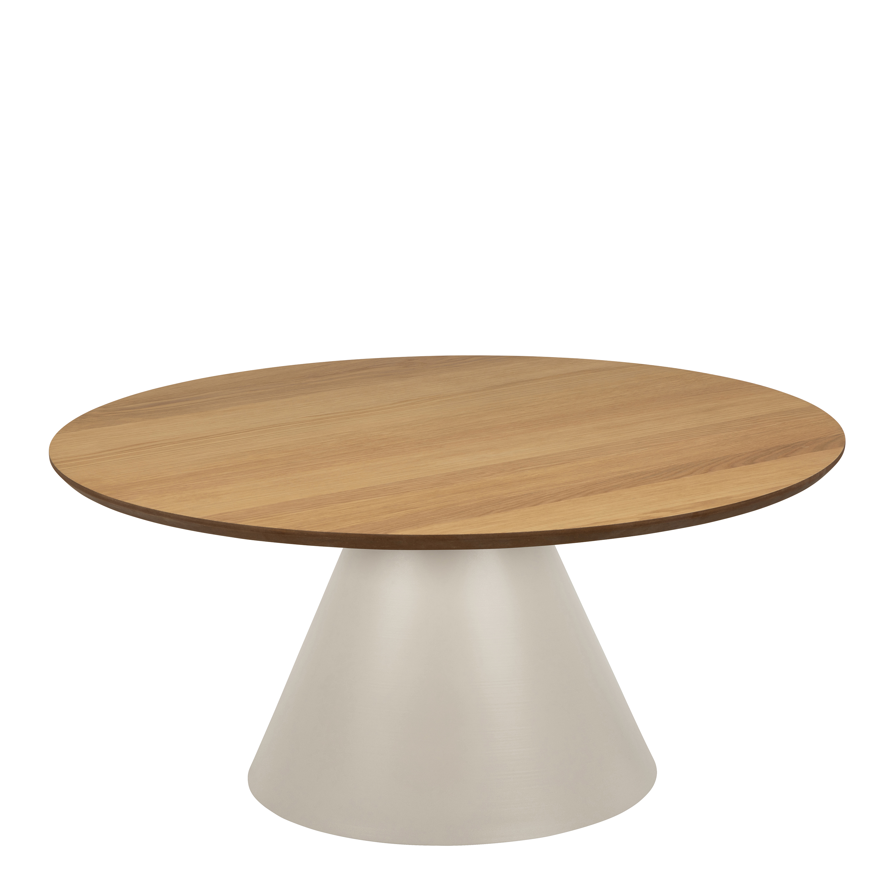 SOIL Round Coffee Table in Oak/Grey 85x40cm