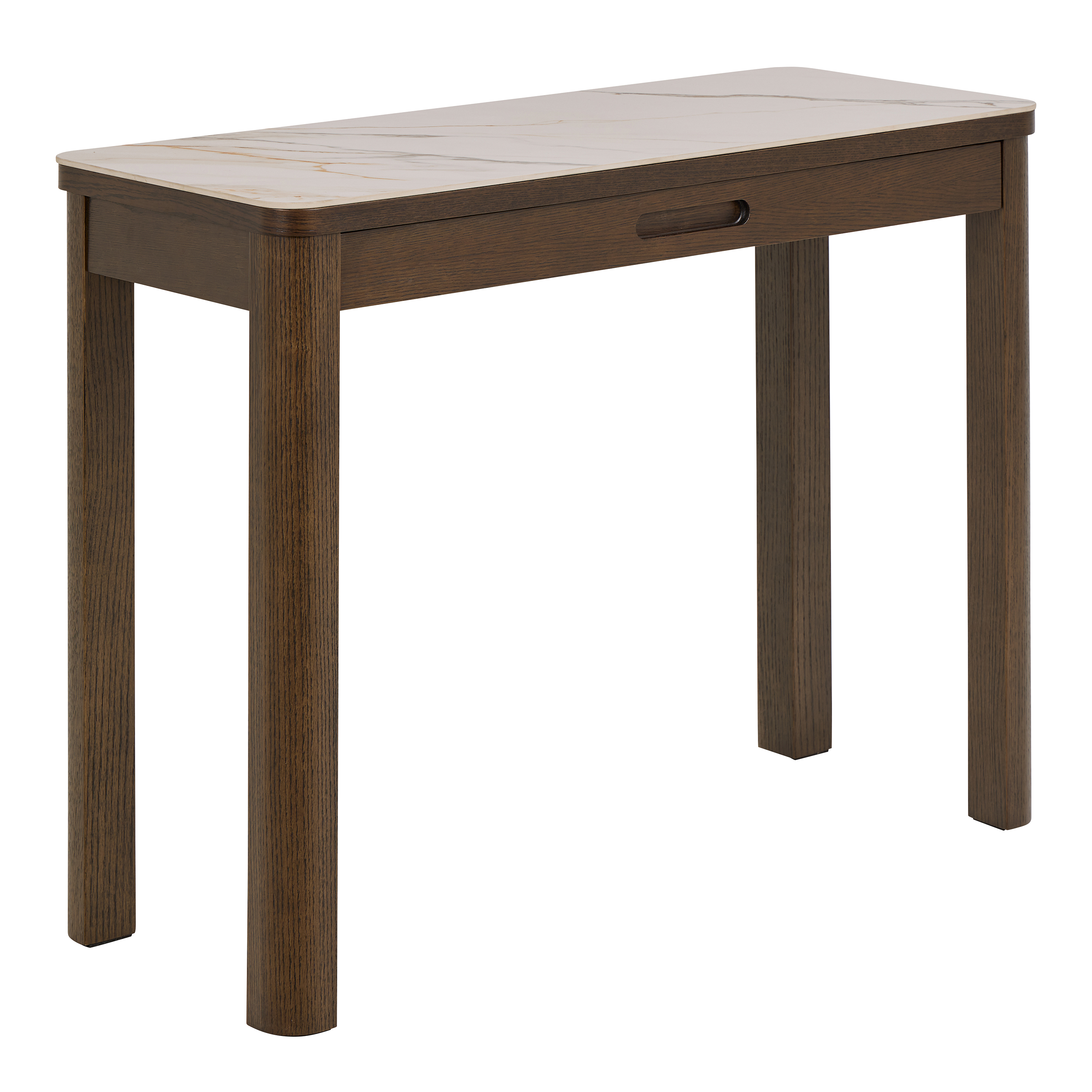 SOUTHA Console Table 1 Drawer in Cream Ceramic