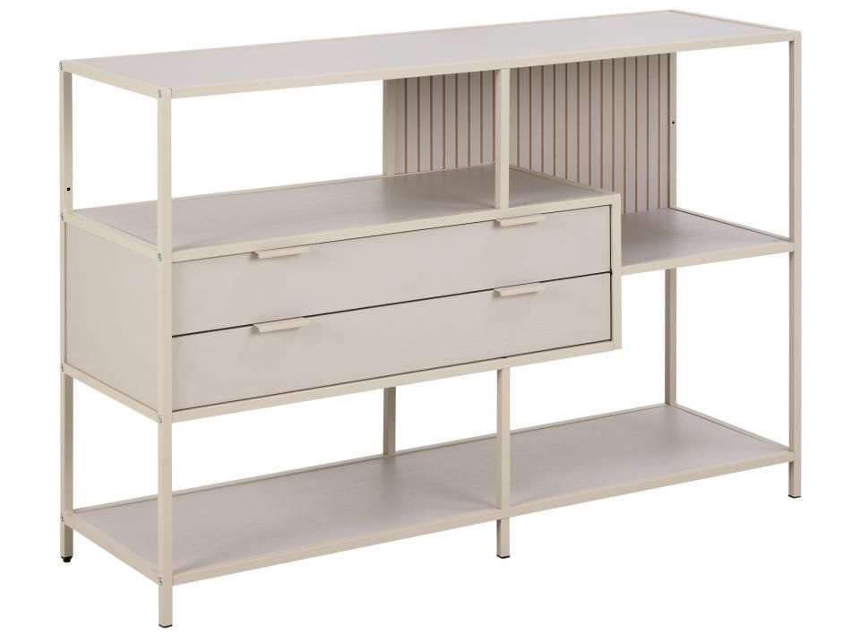SAM Grey Storage Unit with 2 Drawers and 3 Shelves