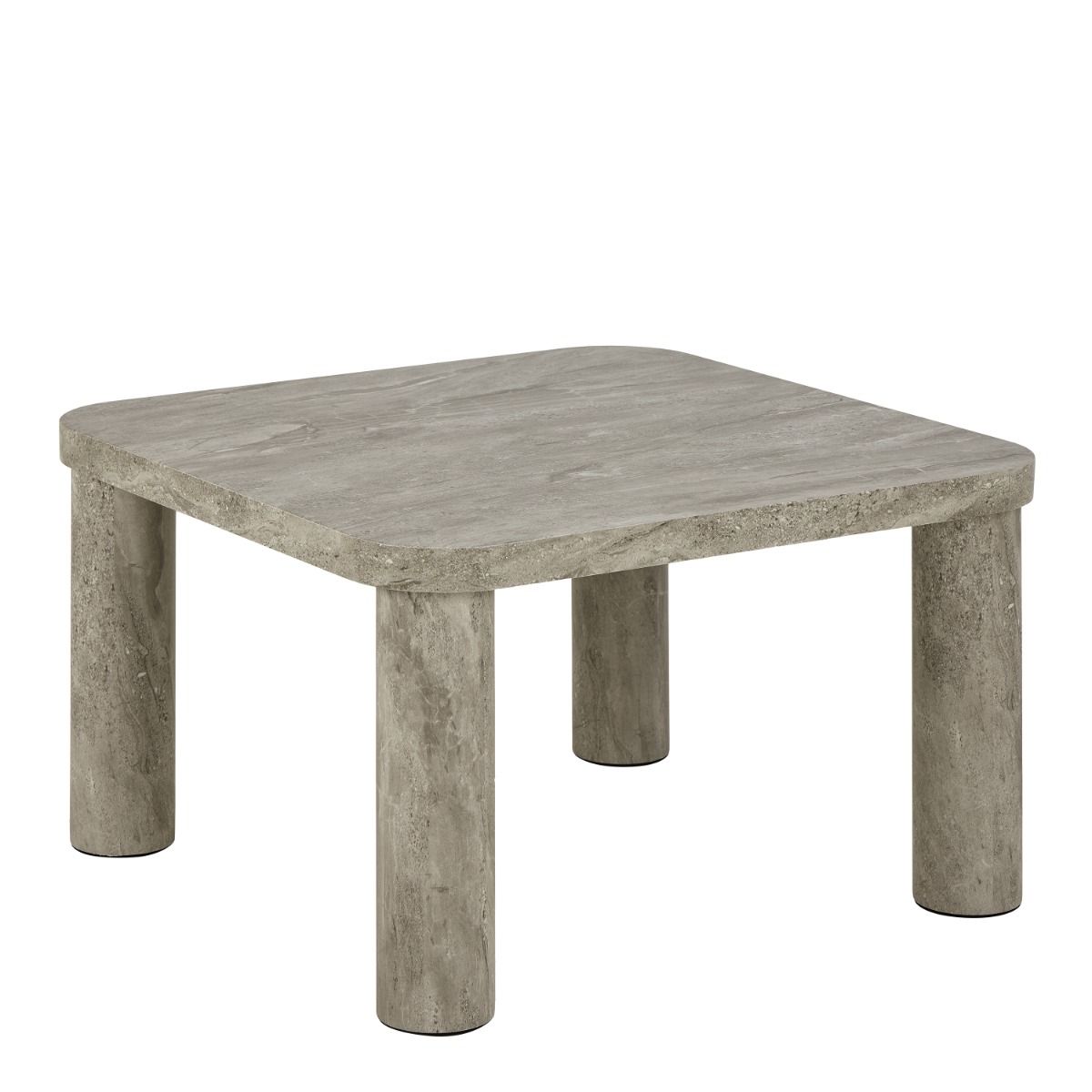 SOLIVA Square Coffee Table in Grey 60 x 60 cm