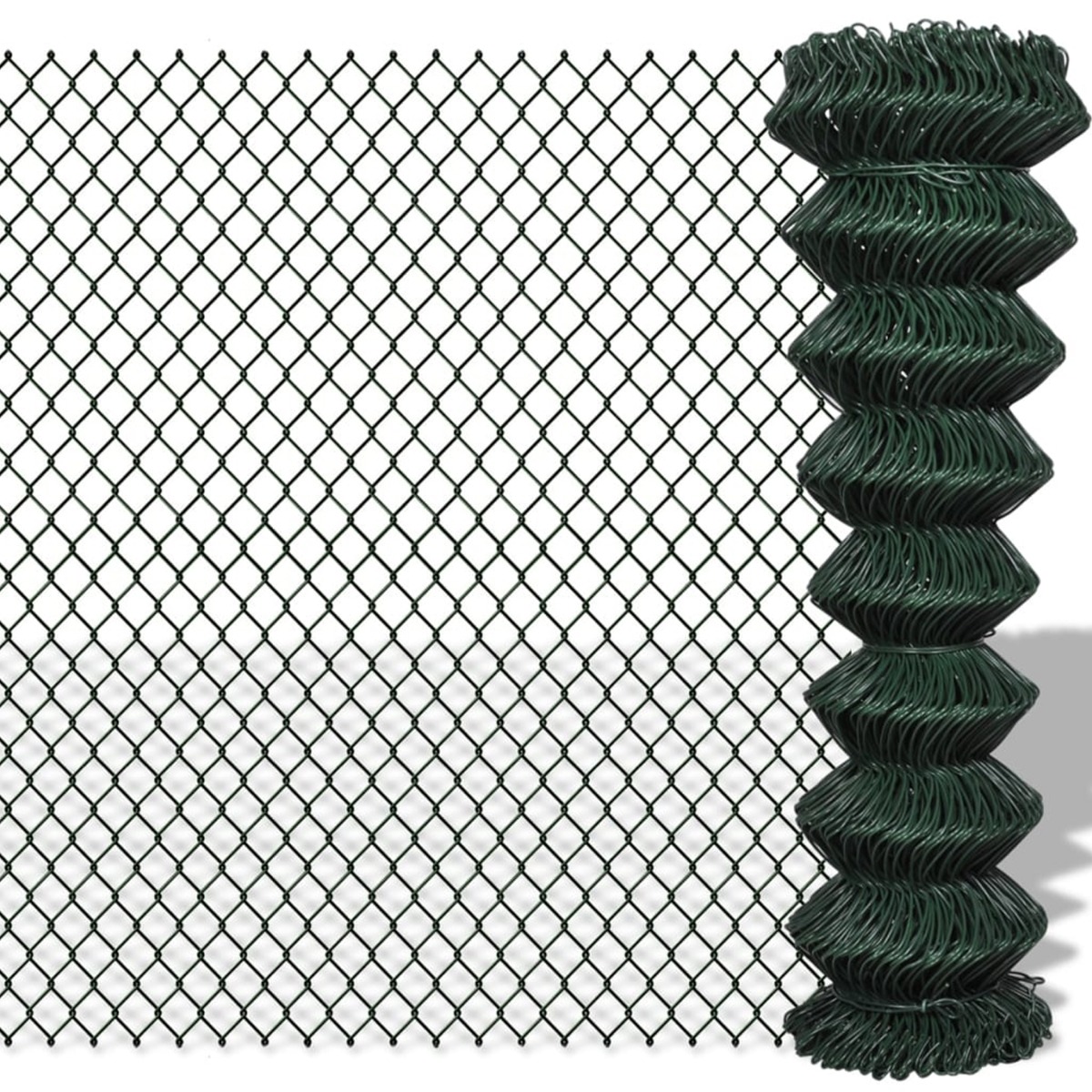 Chain Link Fence Steel 1,5x25 m Green