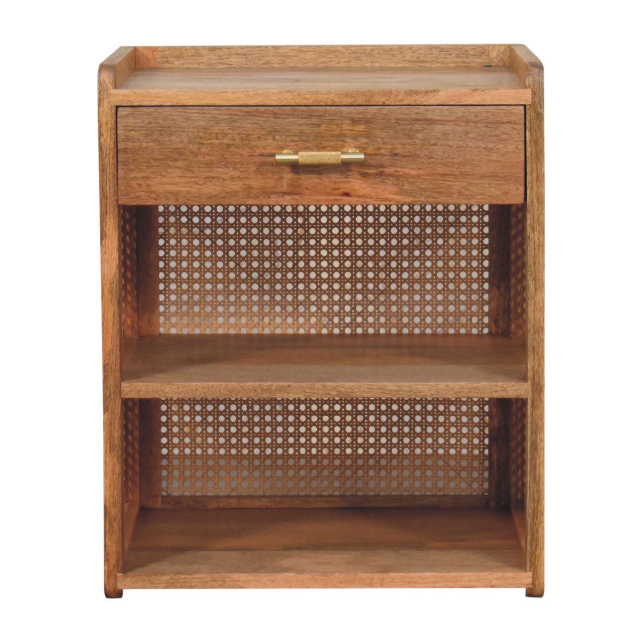 GENOVA T-Bar Open Bedside, Ready Assembled