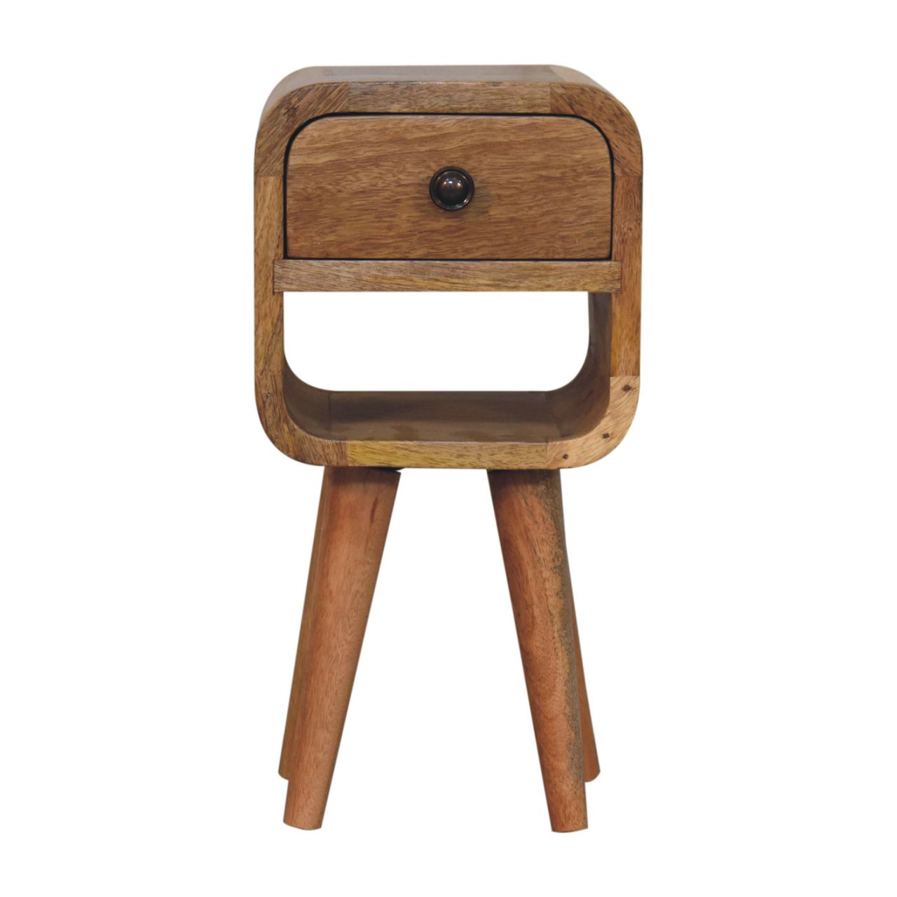 CROMER Extra Mini Oak-ish Curve Lower Bedside