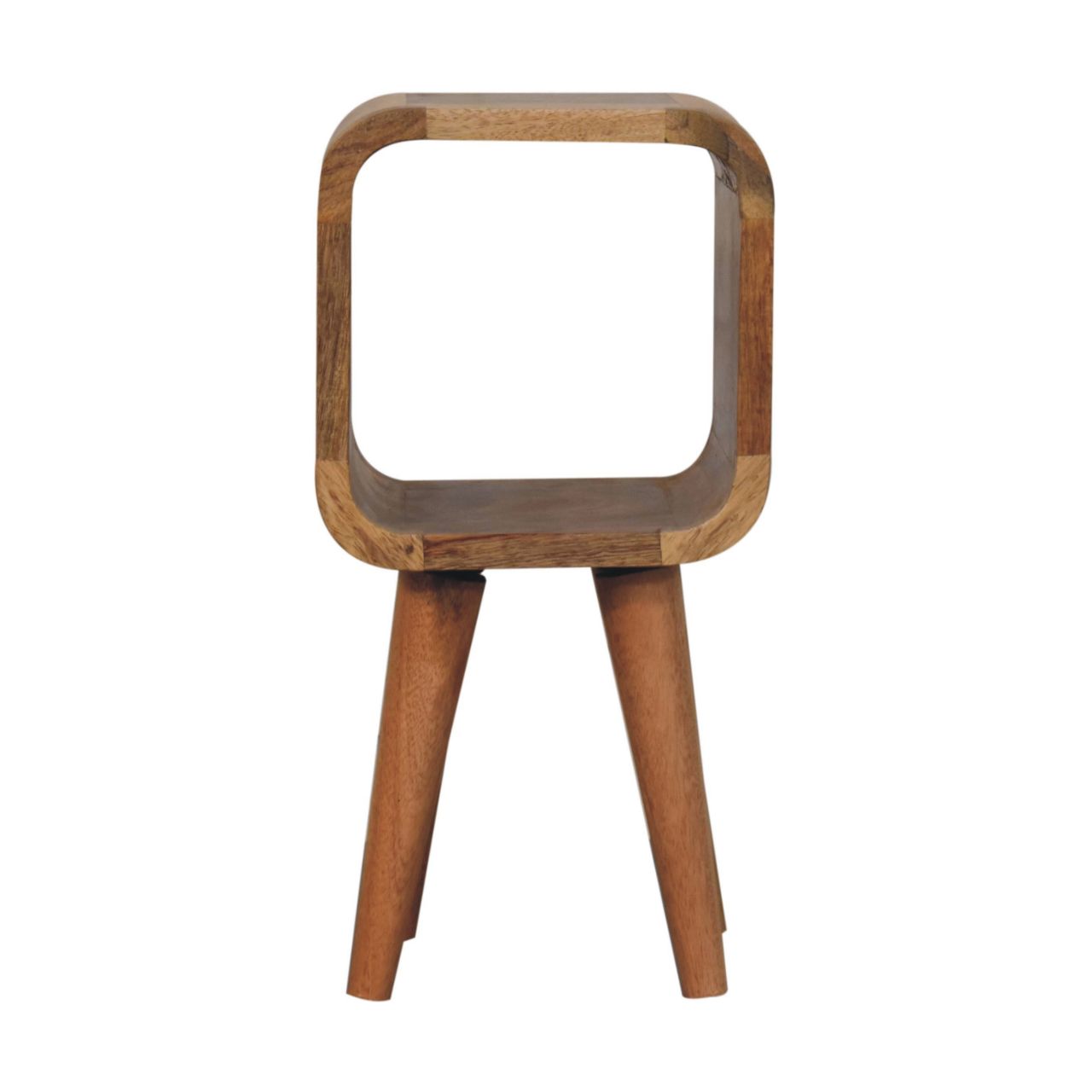 CROMER Extra Mini Minimalist Open Curved Oak-ish Bedside