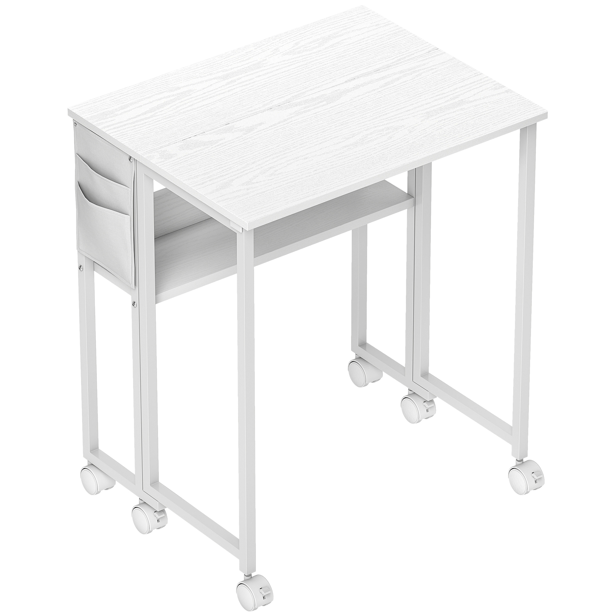 HERON 63 cm Drop Leaf Writing Work Desk White
