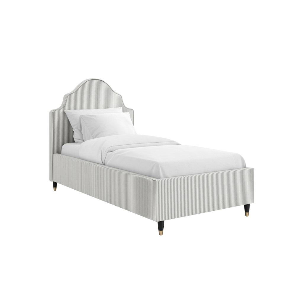 MONARA Single Fabric Bedframe - Grey