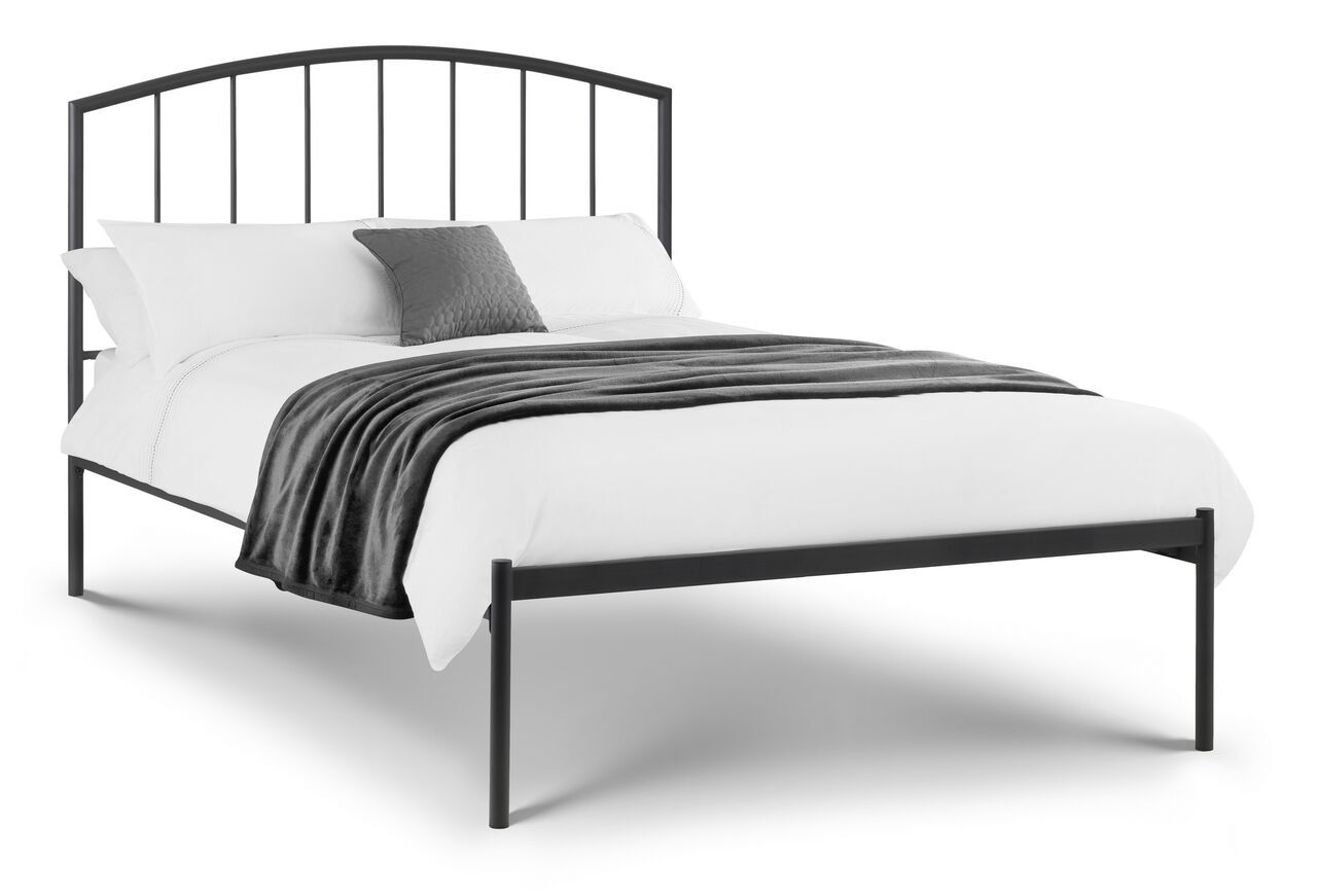 Onyx Anthracite Metal Bed Frame - Double 4ft6