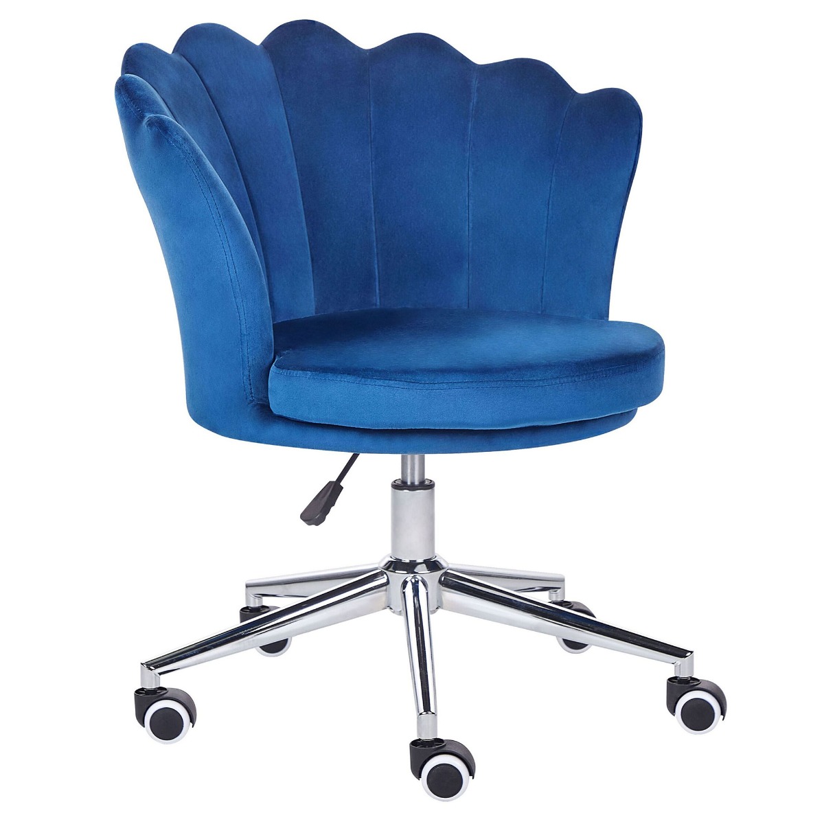 Velvet Desk Chair Blue MONTICELLO