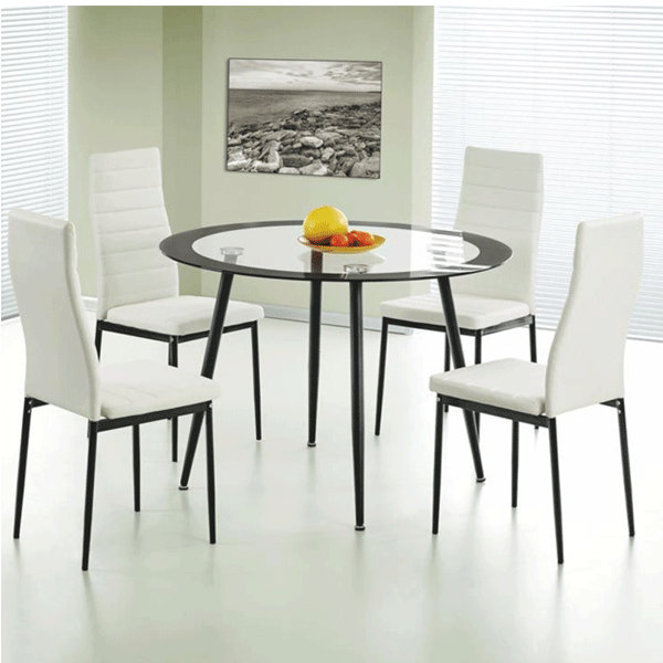 Eden Dining Chairs in Synthetic Leather - Set of 4