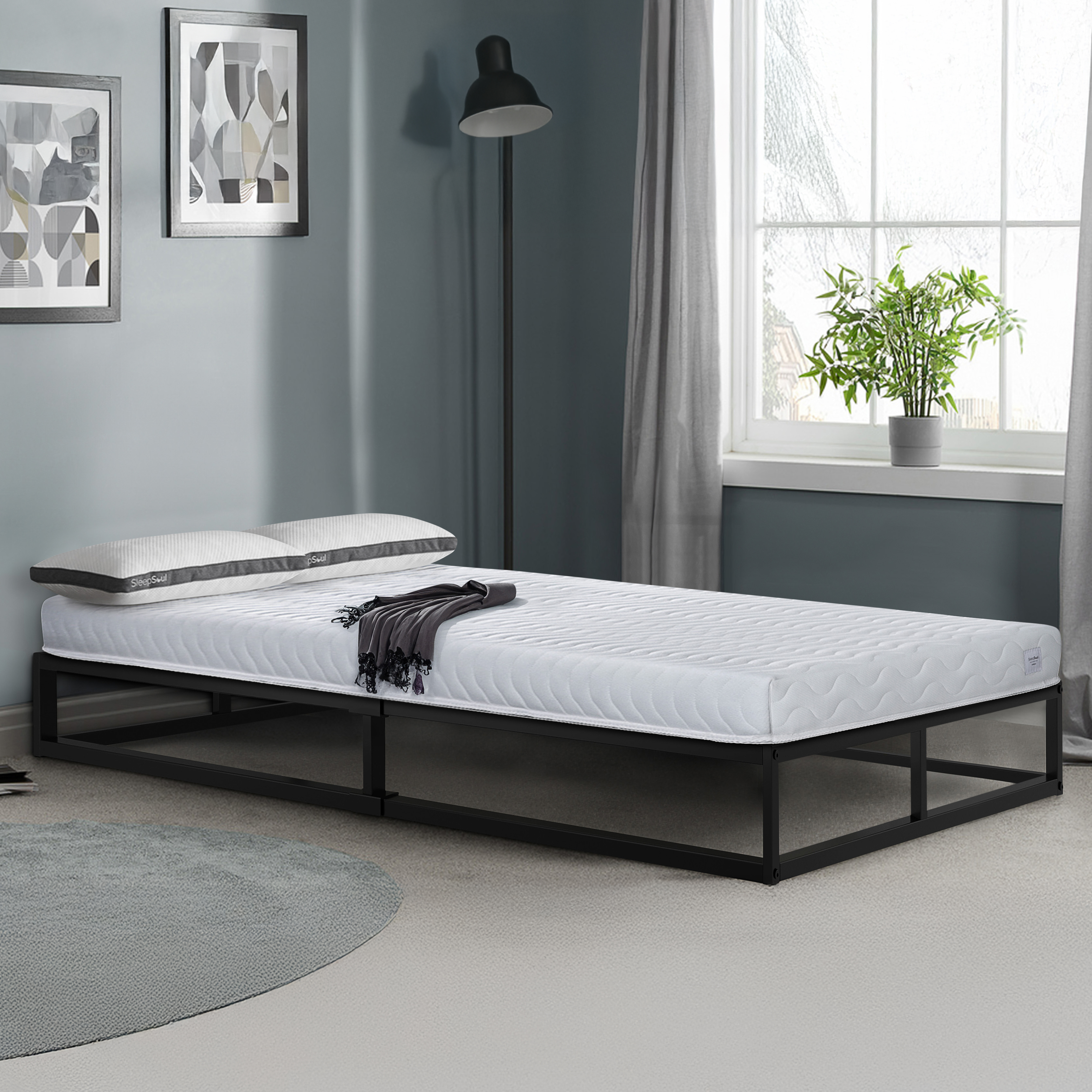 FENIXOR Double Memory Foam Mattress - White