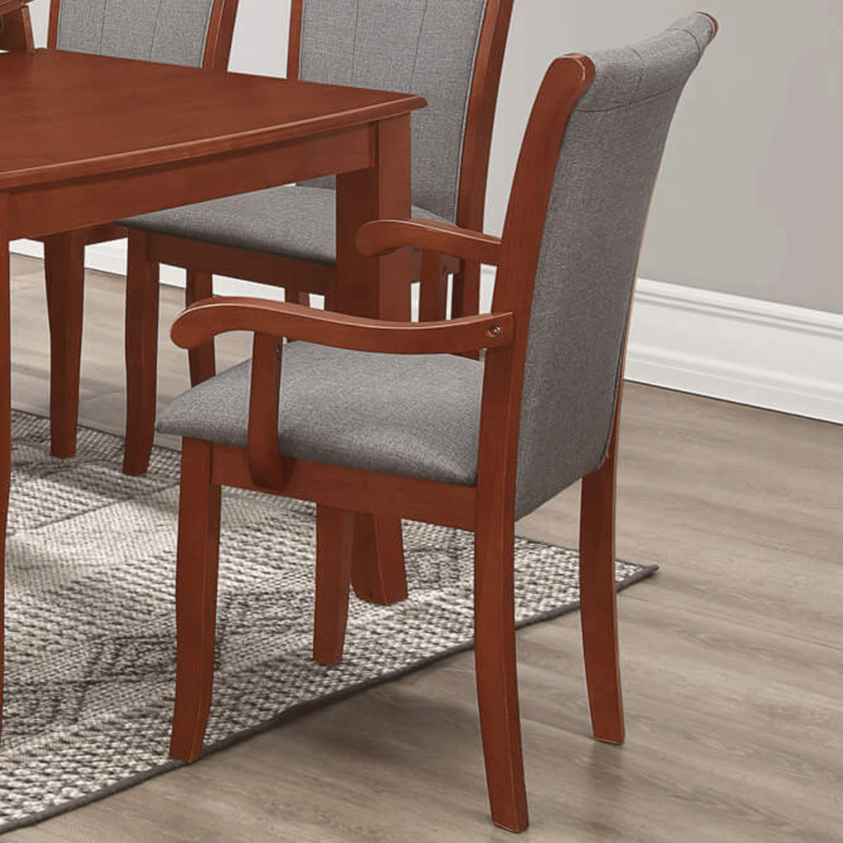 Corby Set of 2 Dining Arm Chairs - Mahogany