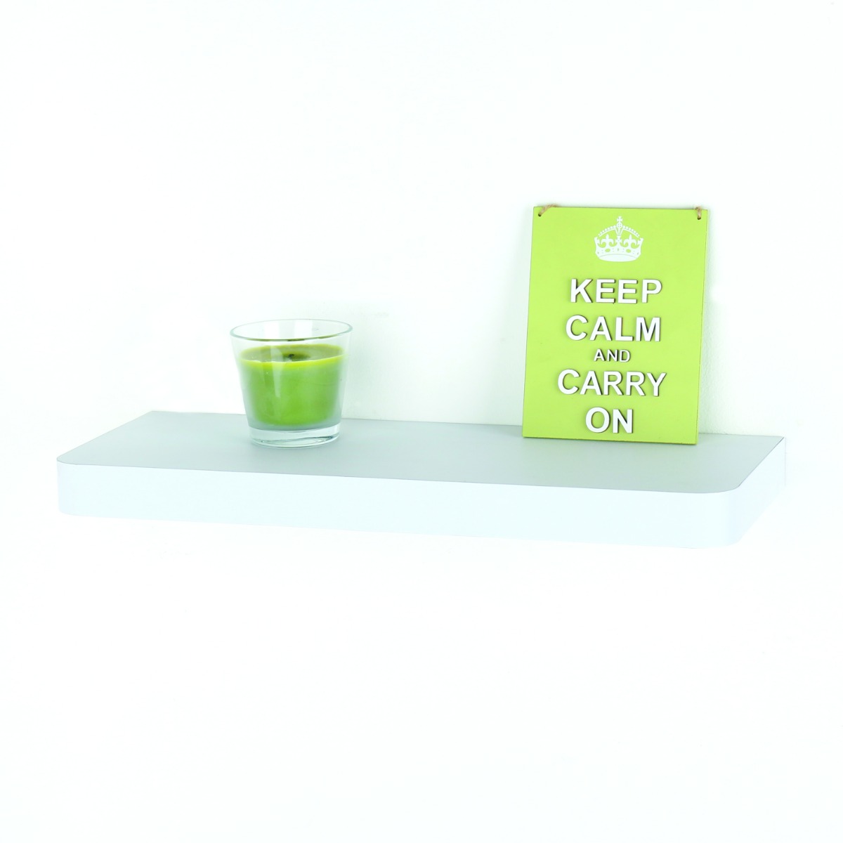 Arran Floating Display Shelf Kit - White-50cm