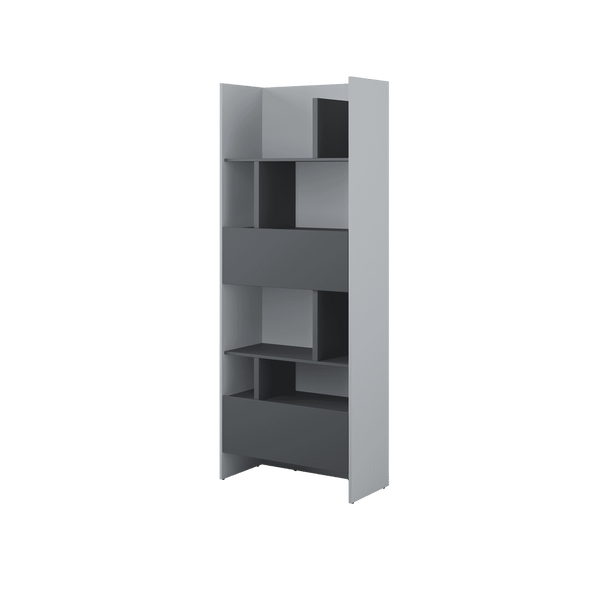 Bookcase - DONNELL Bookcase Grey 84cm