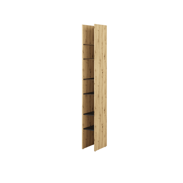 Bookcase - DONNELL Bookcase Oak Artisan 27cm