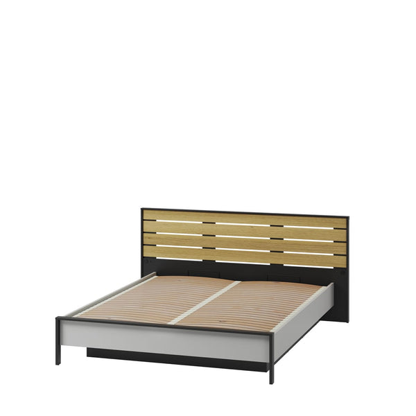 Kingsize Bed - STARK Ottoman Bed Grey