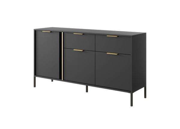 Sideboard - DORAN Sideboard with Drawers Anthracite 153cm