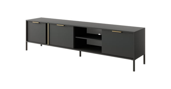 TV Cabinet - DORAN TV Unit Anthracite 203cm