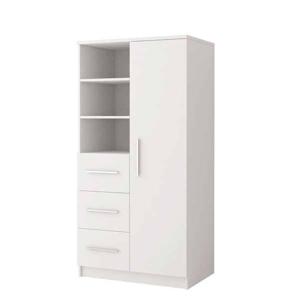 Display Rack - BRAYDEN Display Cabinet White Matt 80cm
