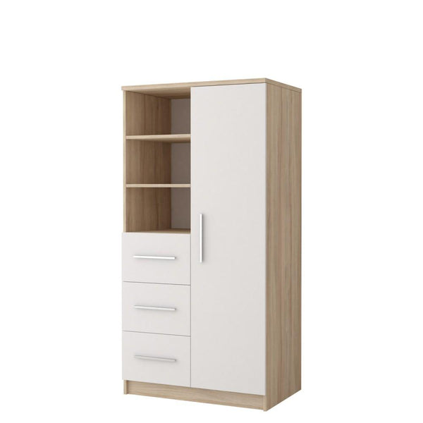 Display Rack - BRAYDEN Display Cabinet Oak Sonoma 80cm