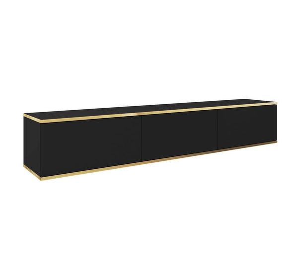 Display Rack - MAYA Display Cabinet Black 175cm