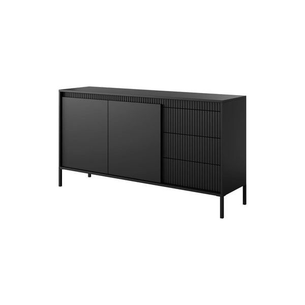 Sideboard - CASSIDY Sideboard Black 154cm