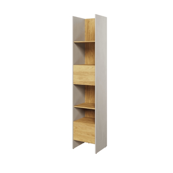 Bookcase - BARCENA Bookcase Oak Hickory 44cm