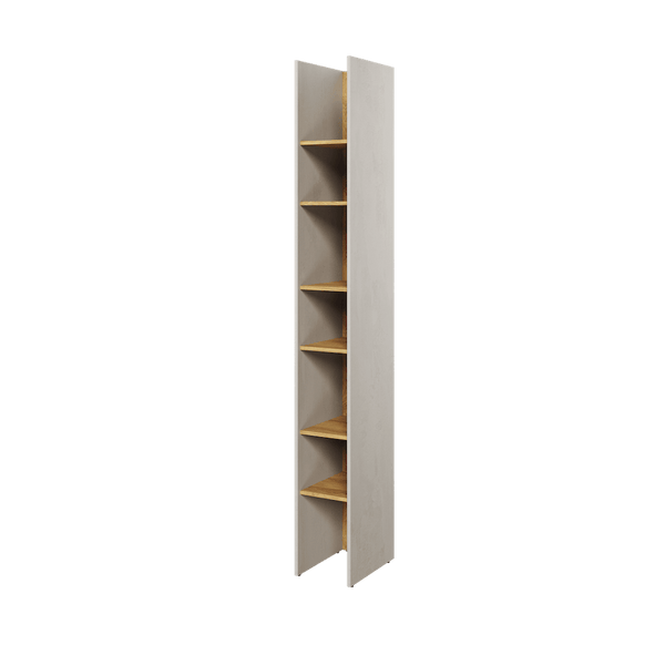 Bookcase - BARCENA Bookcase Oak Hickory 27cm