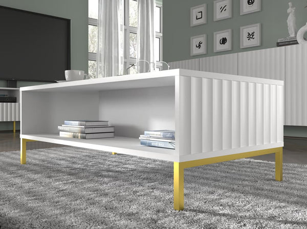 Coffee Table - CONFREY Coffee Table White 90cm