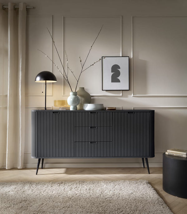 Sideboard - BETTINA Sideboard Black 168cm