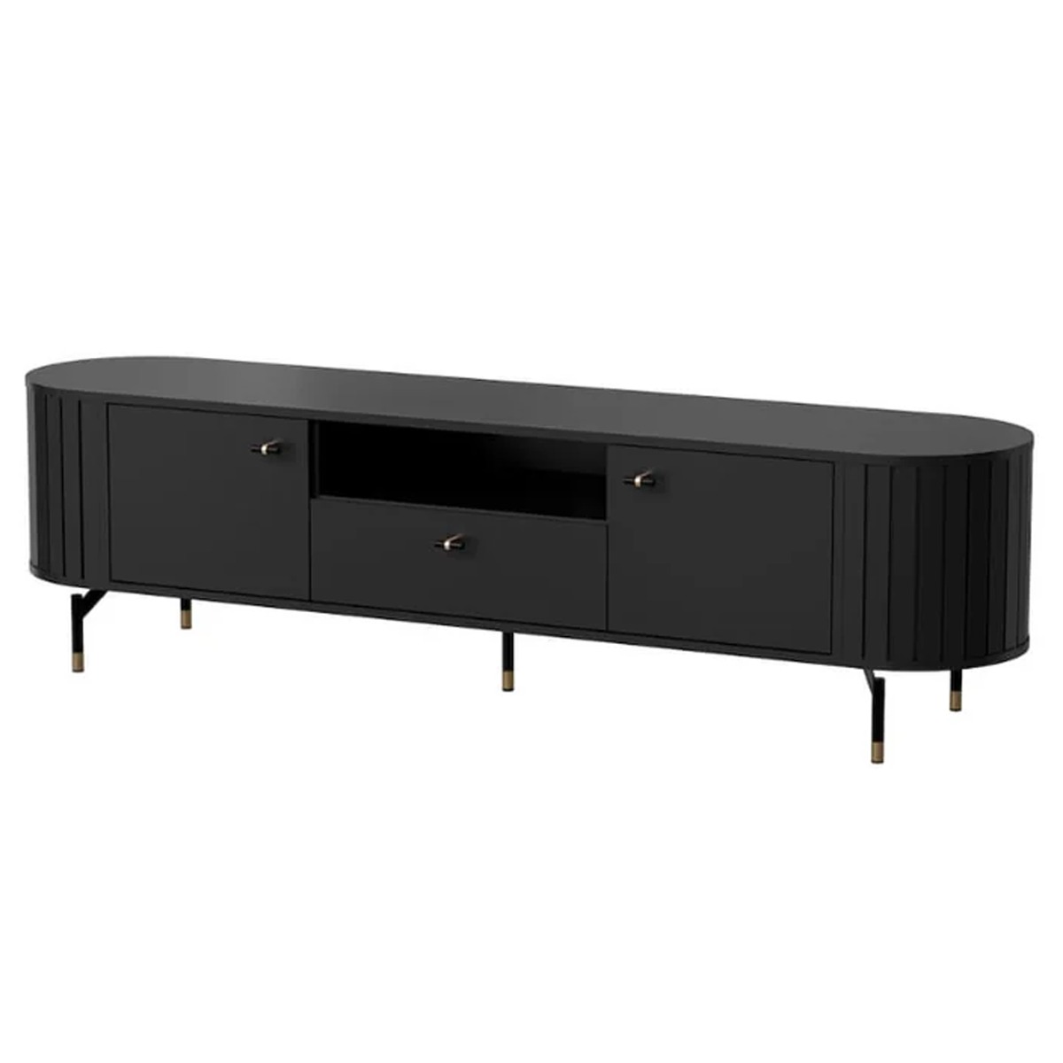 ZANTORIA TV Cabinet Black 180cm