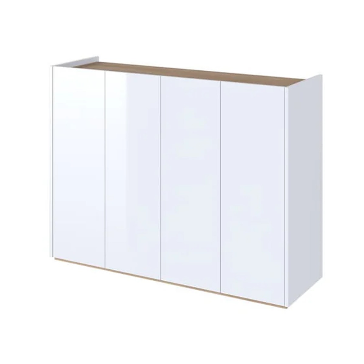 EASEVA Sideboard Cabinet White 126cm