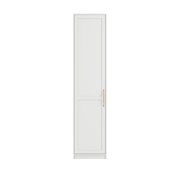 ASSENT 1 Door Wardrobe White - 50cm