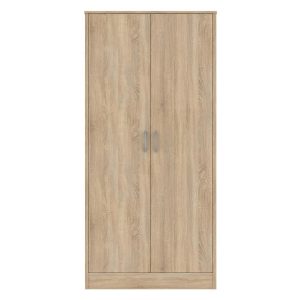 BLACKPOOL 2 Door Wardrobe Natural Oak - 80cm