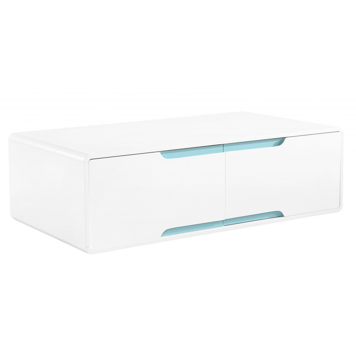 Dorchester Coffee Table - 4 Drawer White Matt Gloss