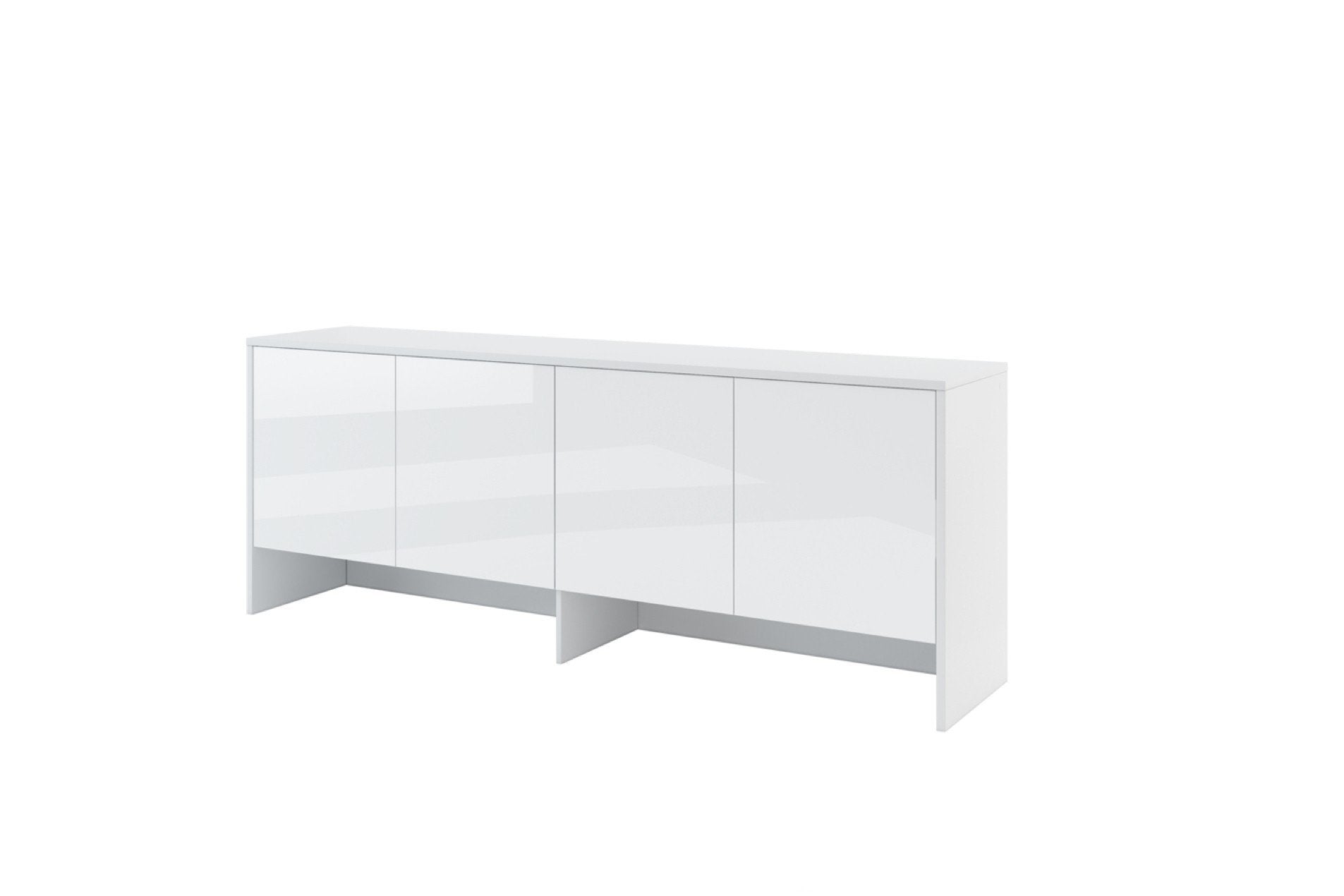 Over Bed Unit for ArtNest Horizontal Wall Bed Concept 120cm - White Gloss