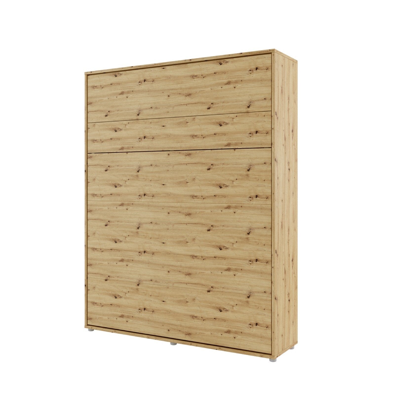 ArtNest Vertical Wall Bed 180cm with Shelves - Oak Artisan