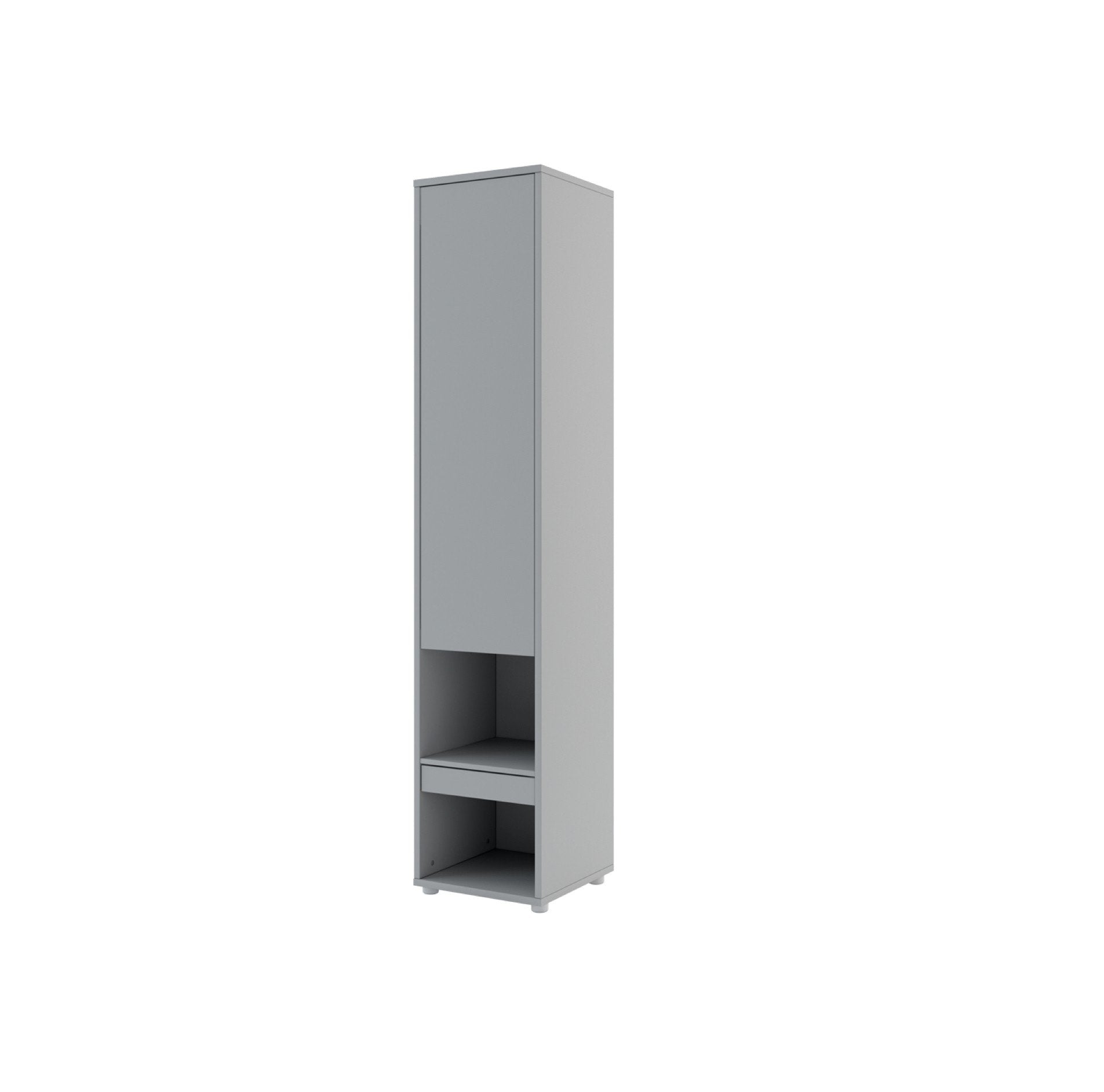 BC-07 Vertical Wall Bed Concept Tall Storage Cabinet - Matt Grey