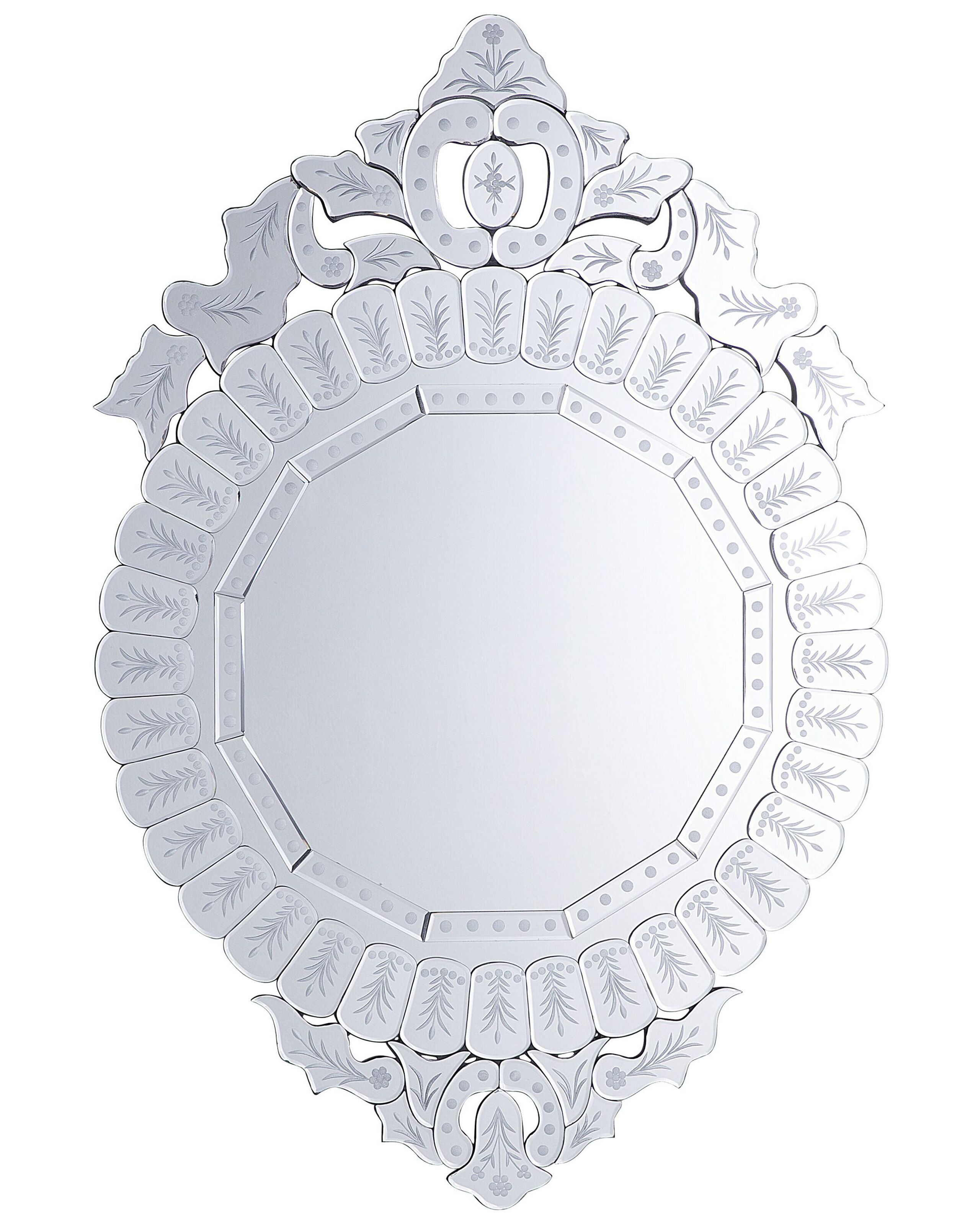 Wall Mirror 67x100cm Silver