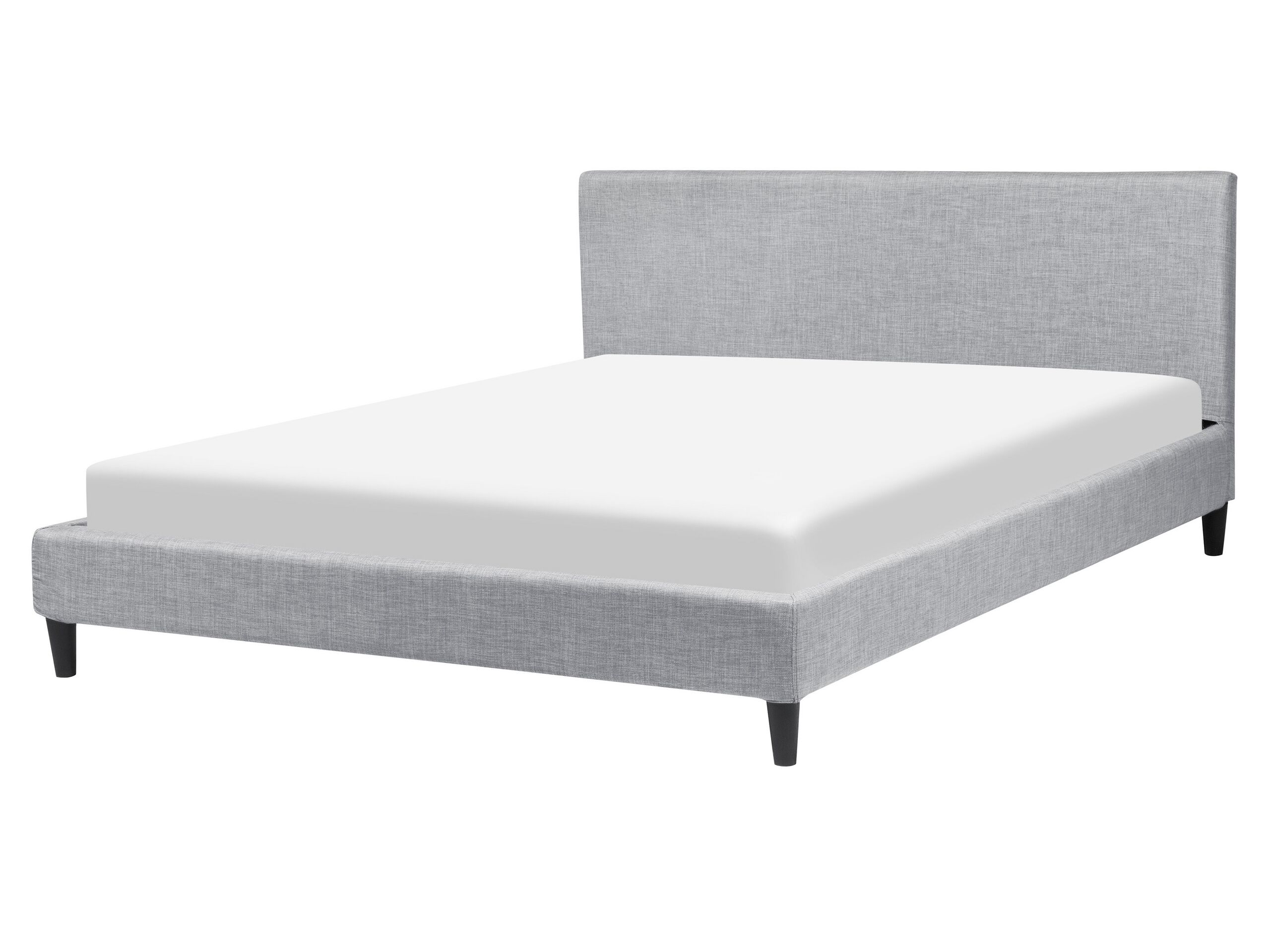 Fabric EU King Size Bed Grey FITOU