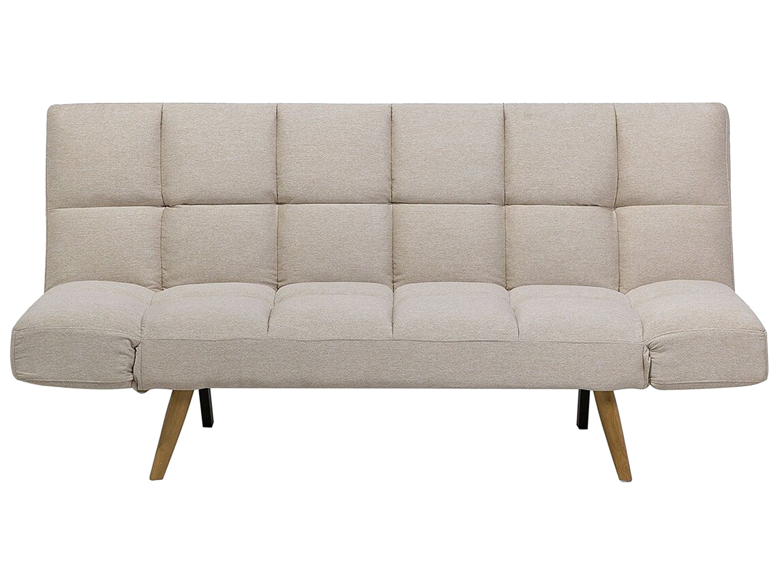 Fabric Sofa Bed Beige INGARO