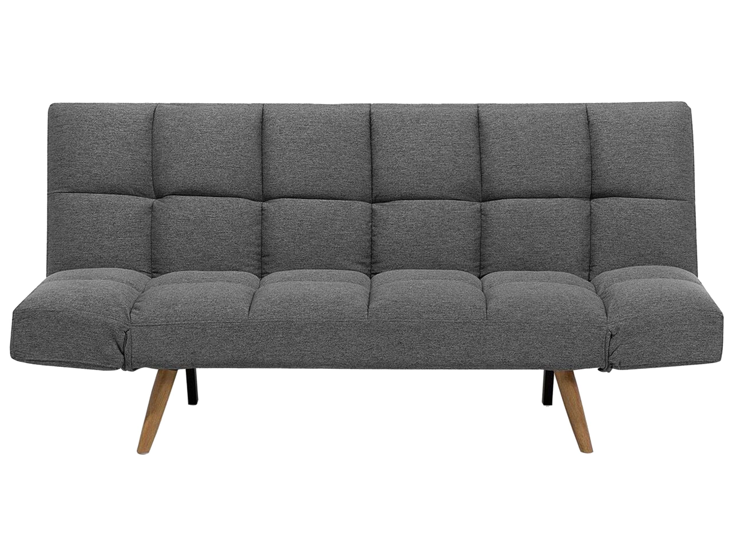 Fabric Sofa Bed Dark Grey INGARO