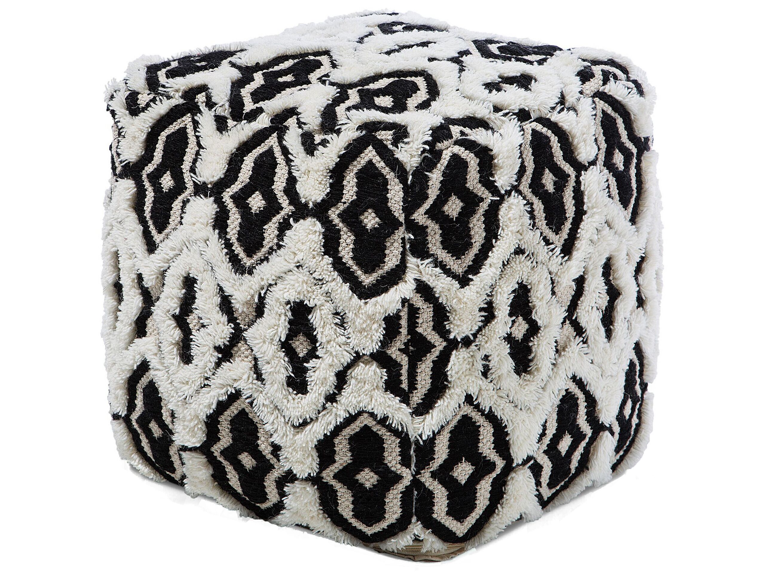 Pouffe Black and White ORAI