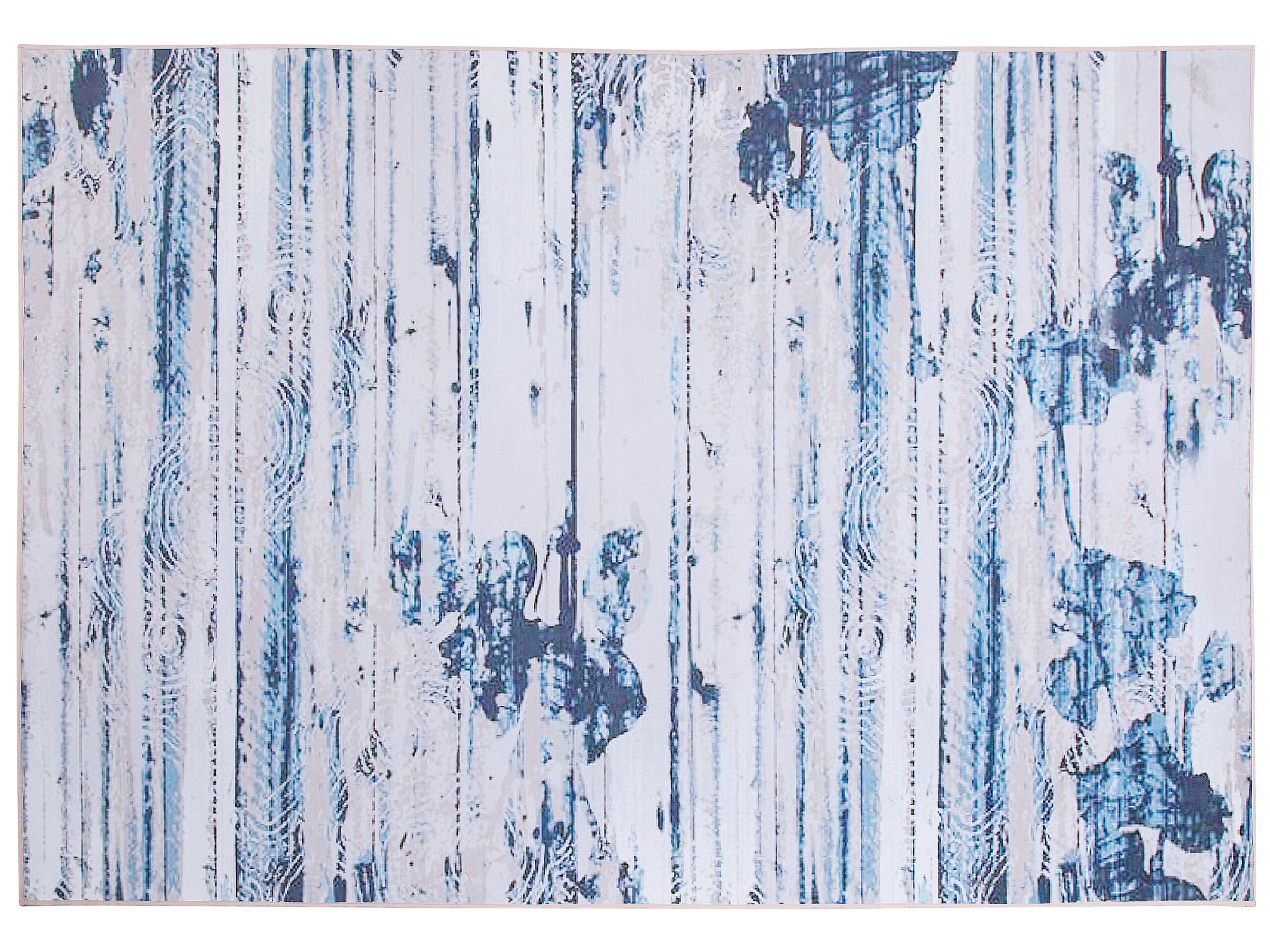 Area Rug 160x230cm Beige and Blue