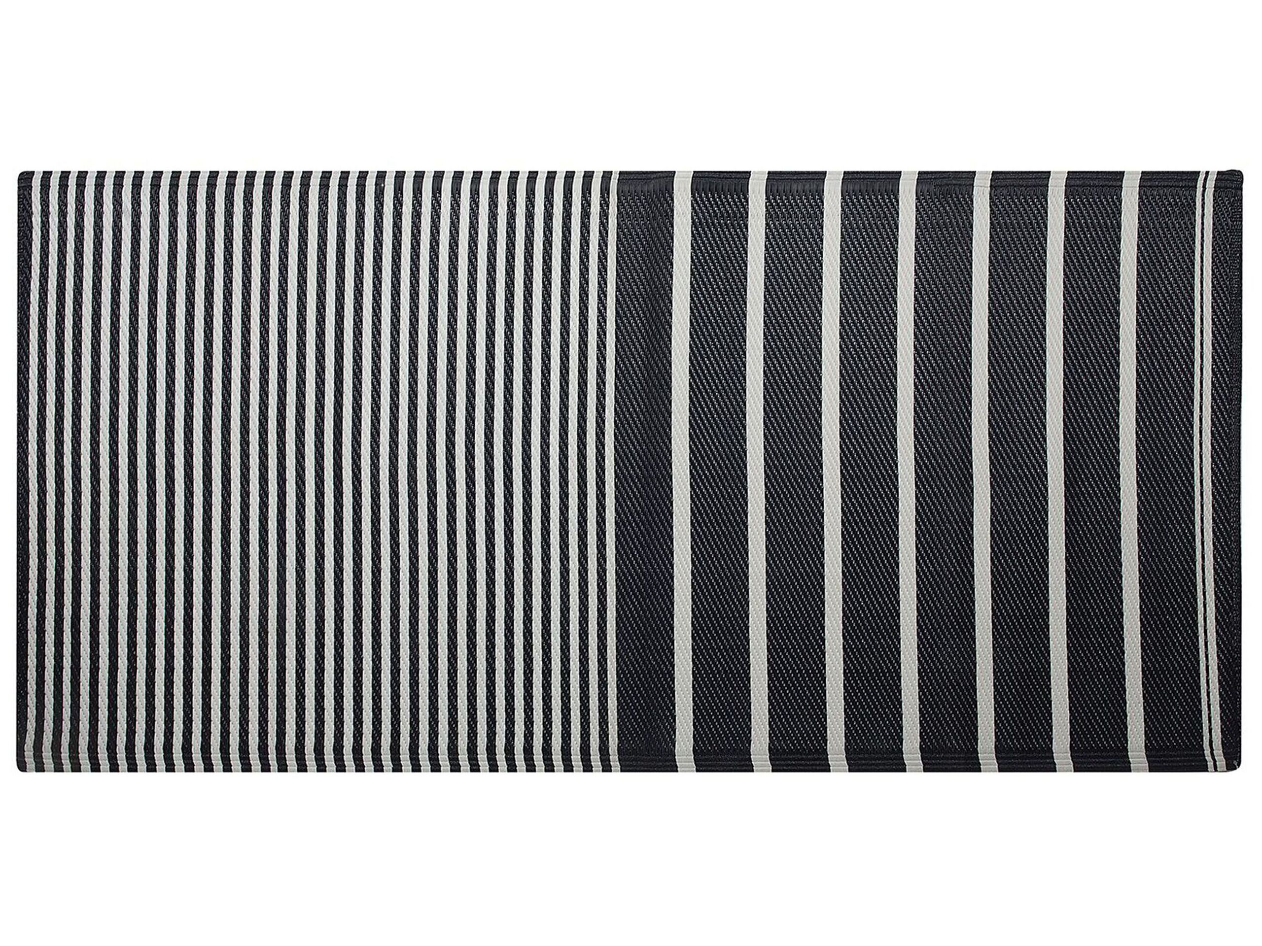 Outdoor Area Rug 90x180cm Black