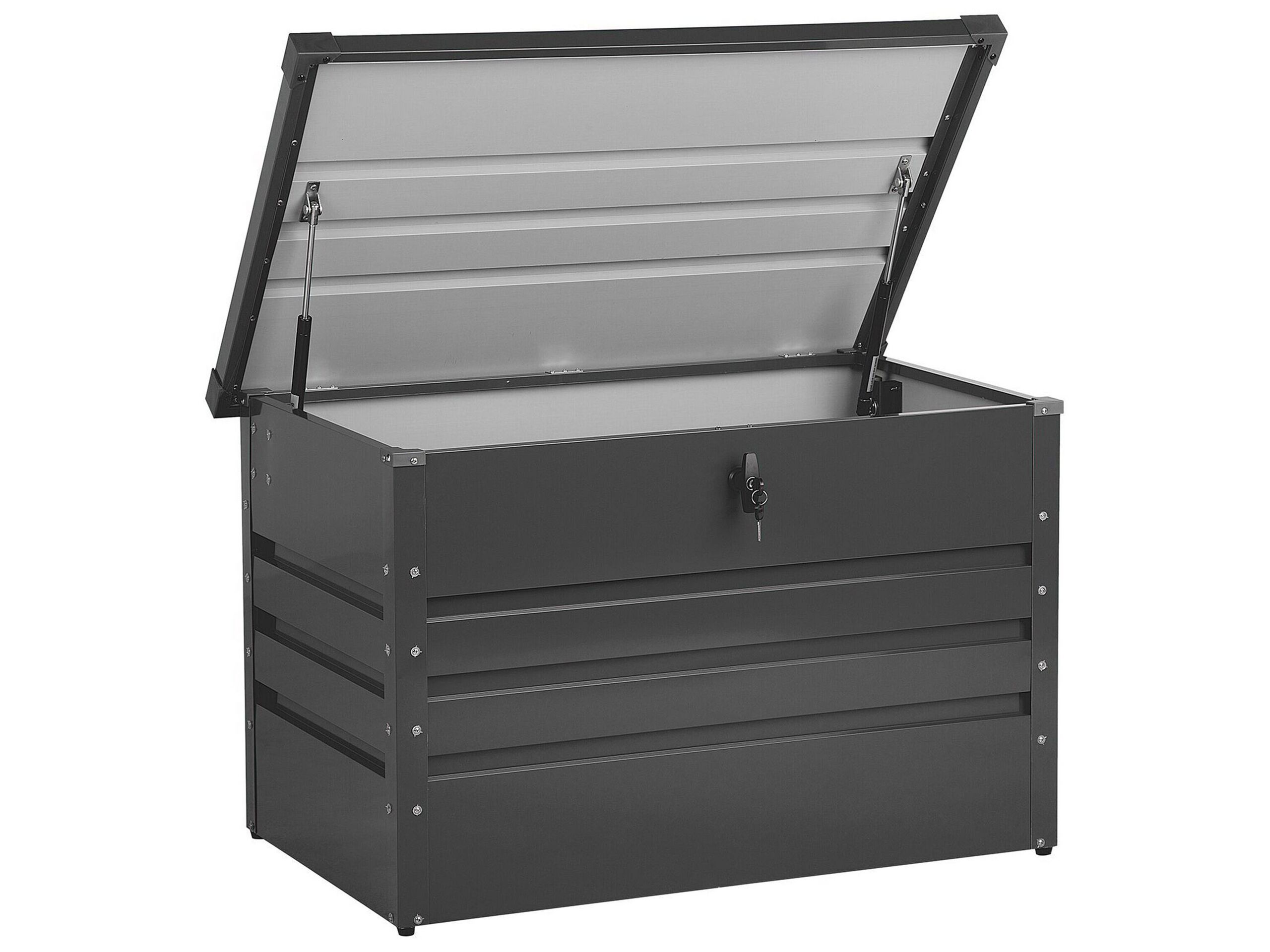Garden Storage Box 100 x 62 cm Dark Grey CEBROSA